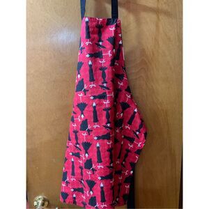 Apron Red Black Dresses on Mannequins #handmade